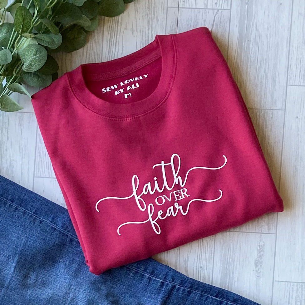 Faith Over Fear Ladies Sweatshirt