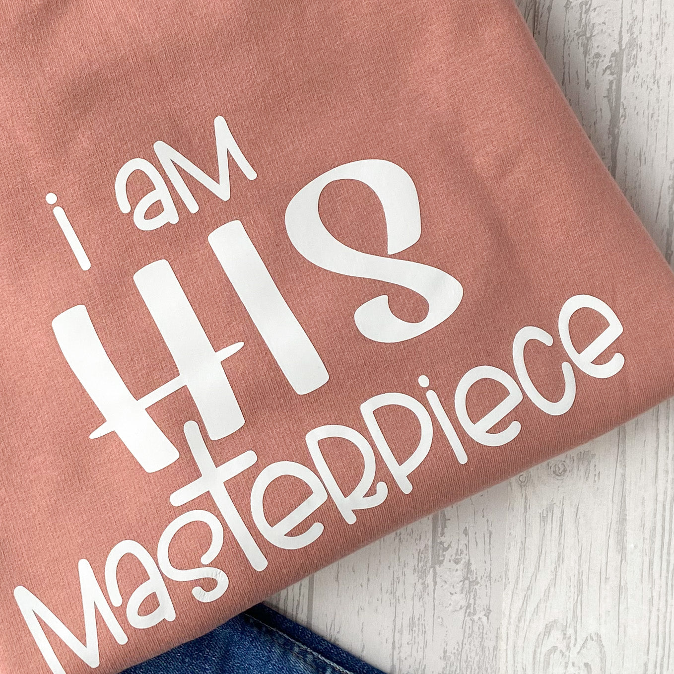 I Am His Masterpiece Faith Inspired Ladies Sweatshirt