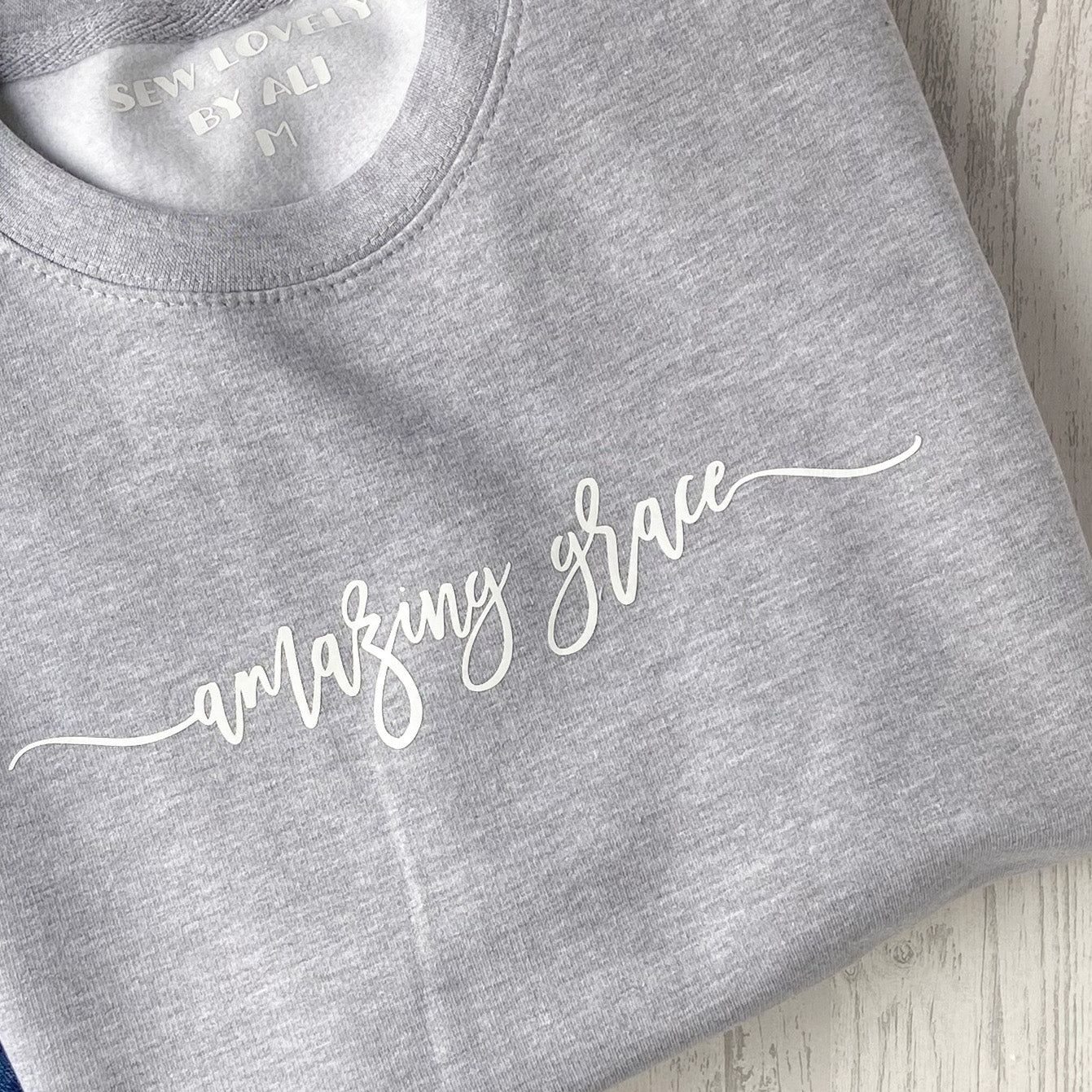 Amazing Grace Faith Inspired Ladies Sweatshirt