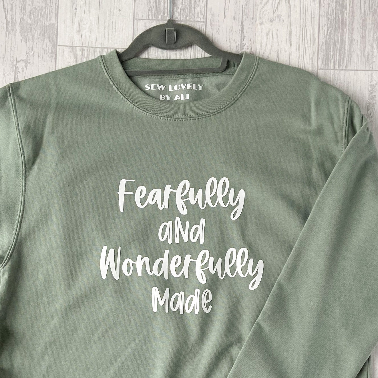 Fearfully And Wonderfully Made Ladies Sweatshirt